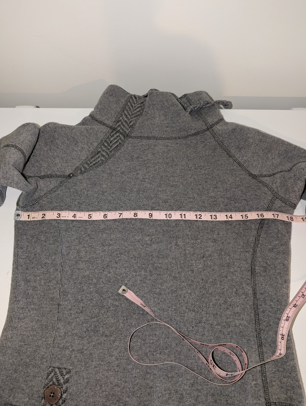 Gray Prana Lucia Cowl Neck Sweater - Picture 7 of 9